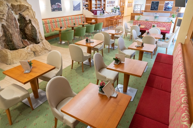 Überblick über neues Cafehaus im  Badener Hof