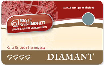 Beste Gesundheit Stammgastkarte Diamant